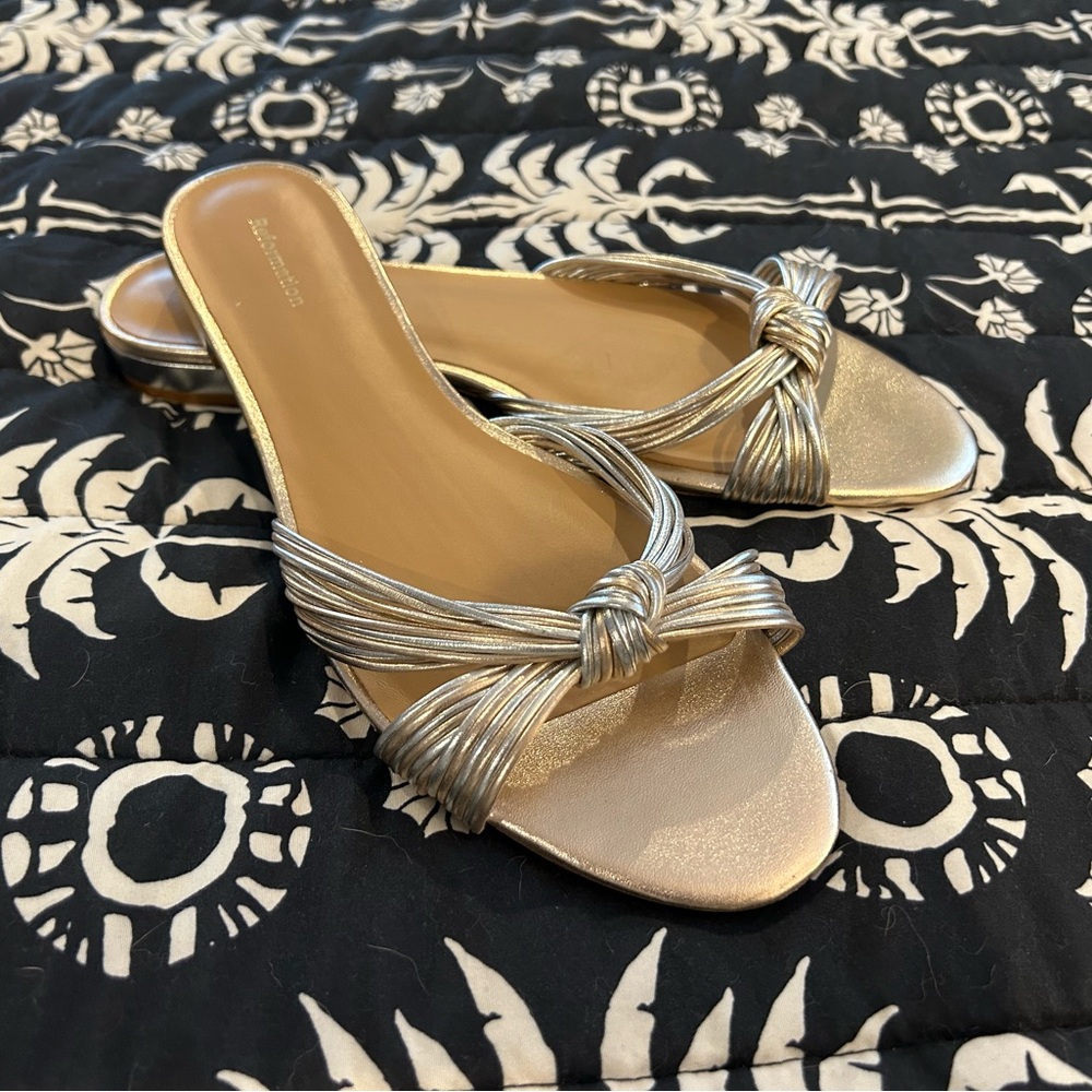 Reformation Silver & Gold Women's Sandals